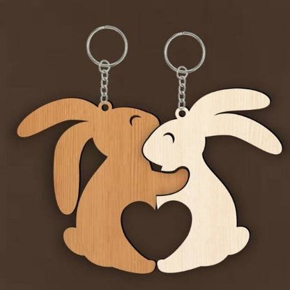 Cute Animals Couple Keychains
