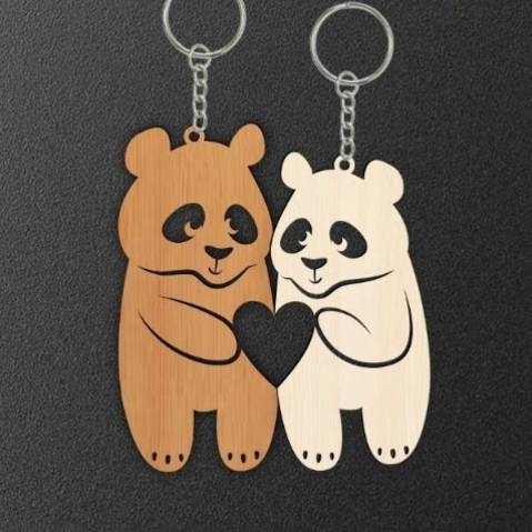 Cute Animals Couple Keychains