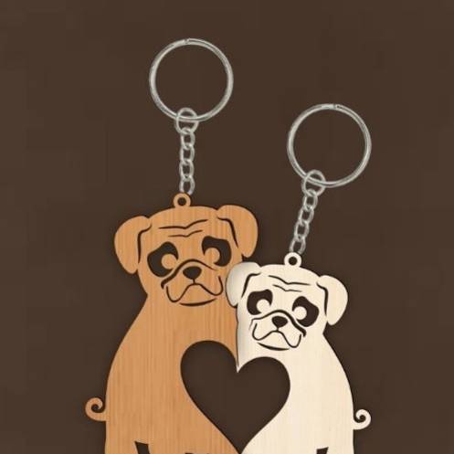 Cute Animals Couple Keychains