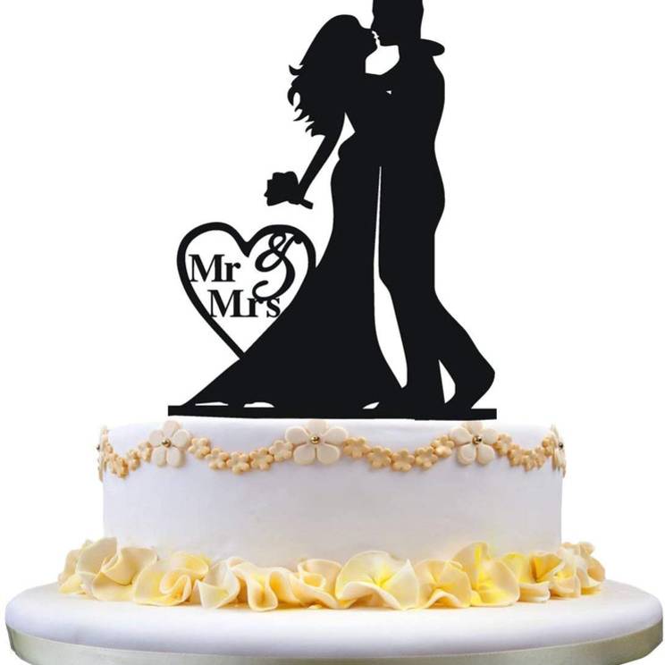 Mr. & Mrs. - Cake Topper
