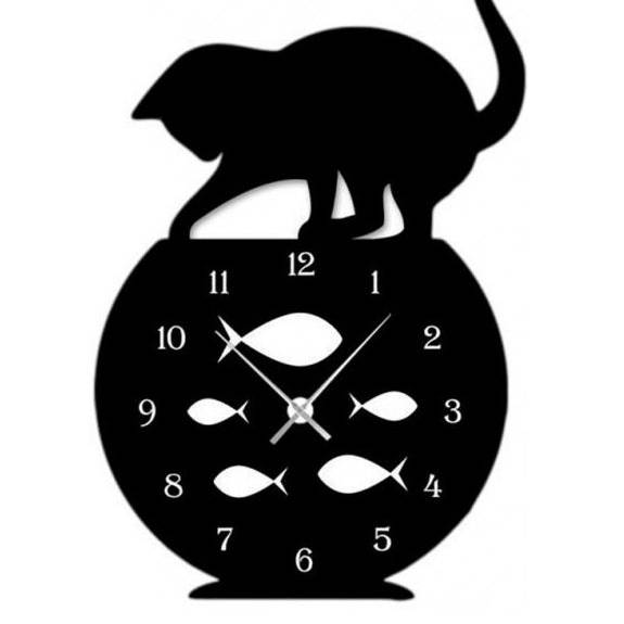 Naughty Cat Wall Clock